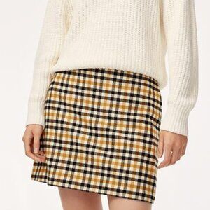 Aritzia Wilfred Renee Wool Cashmere Mini Skirt